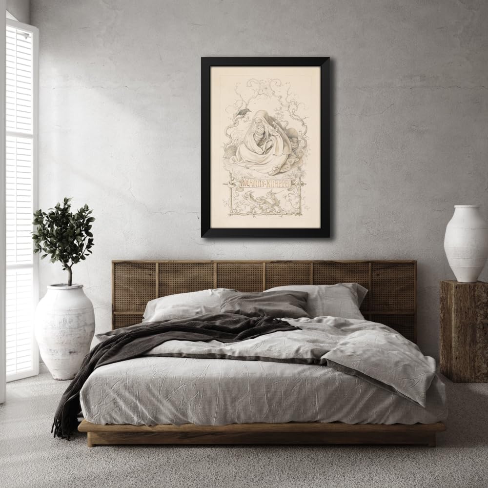 ArtDirect Roland’s squires (ca. 1845) Custom Framed Art Print Giclee Print or Canvas Options with Various Sizes and Customization by Adrian Ludwig Richter