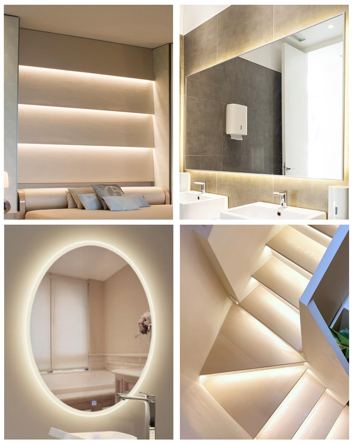 ALITOVE 10M COB - Striscia di luci a LED, 4000 K, bianco naturale, super luminoso, striscia di luci a LED da 24 V, 4800 LED, CRI90 + luce a nastro LED flessibile, per decorazione commerciale di