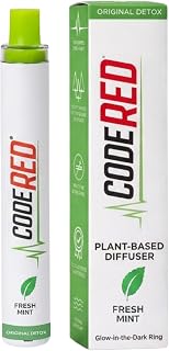 Code Red V-Aid Herbal Diffuser Pen - Plant-Based Aromatherapy Mullein Diffuser Pen Stick with Mullein, Thyme & Mint - Portable Wellness Companion for Daily Balance (Mint, 1 Count)