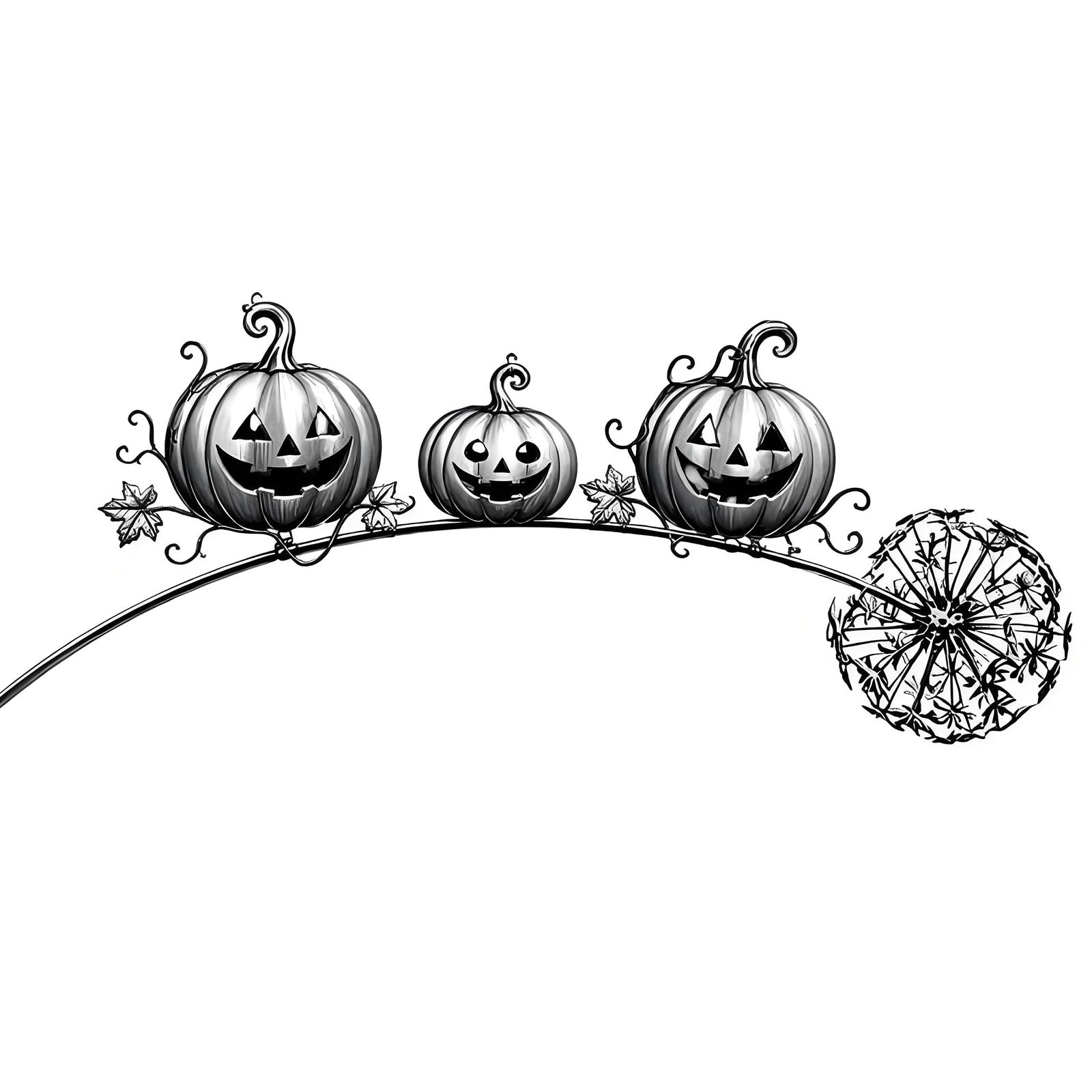 Pangboer Syle3 Metal Seasonal Yard Stake, Halloween Garden Accent Piece, Walkway Entry Decor, Outdoor Party Scene Styling Porches Yard Decor Garden Stake Walkway Accent Flower Bed Display Soil Insert Porch Border