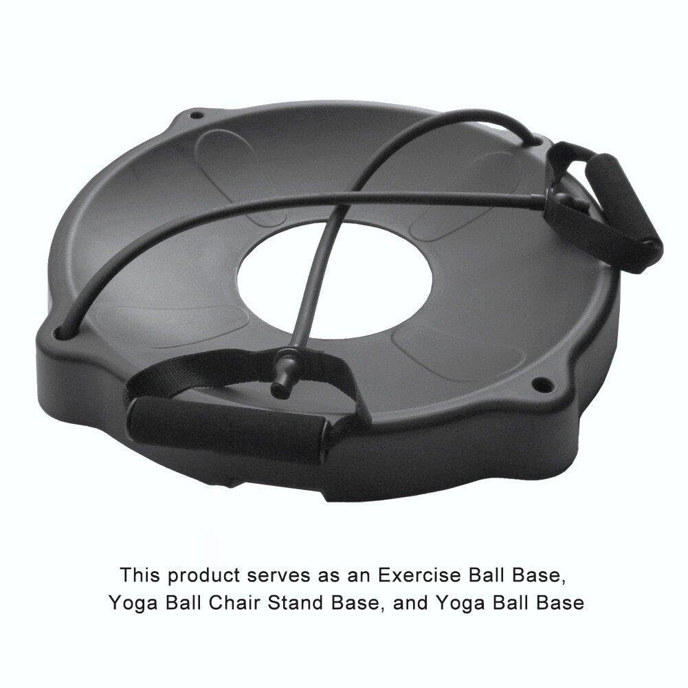Base De Balle De Yoga, Chaise De Ballon d'exercice, Base De Balle De Gymnastique Pilates avec Poignée, Base Fixe De Balle De Yoga pour Entraînement De Fitness en Salle De Sport