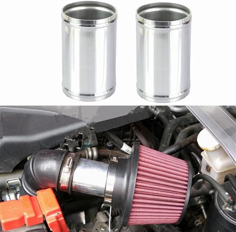 Tubo adaptador reto de alumínio AotoKoop 76 mm para admissão e intercooler – 2 unidades