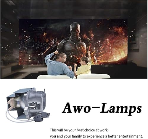 Miniatura 3 de AWO Bombilla original P-VIP210W para BL-FP240GSP.7AZ01GC01 con carcasa para OPTOMA DH350, EH334, EH335, EH336, EH337, HD143X, HD144X, HD270e, HD27e,