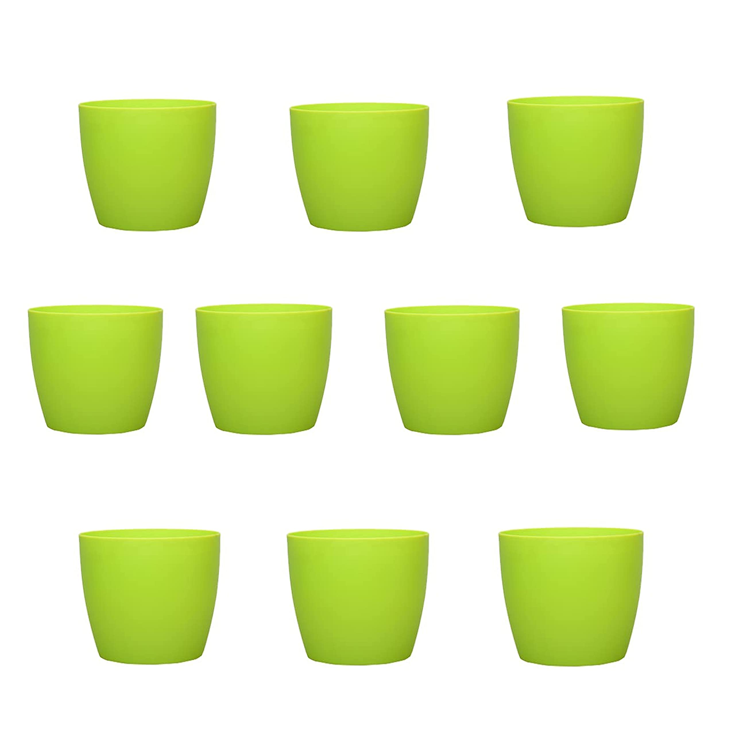 TILLAGE-Round Premium Grade Plastic Pot 5.3 INCH Size for Indoor Plants/Office USE/Desktop Pot. (Green) (B09DLF2NJ2) Amazon Price History, Amazon Price Tracker