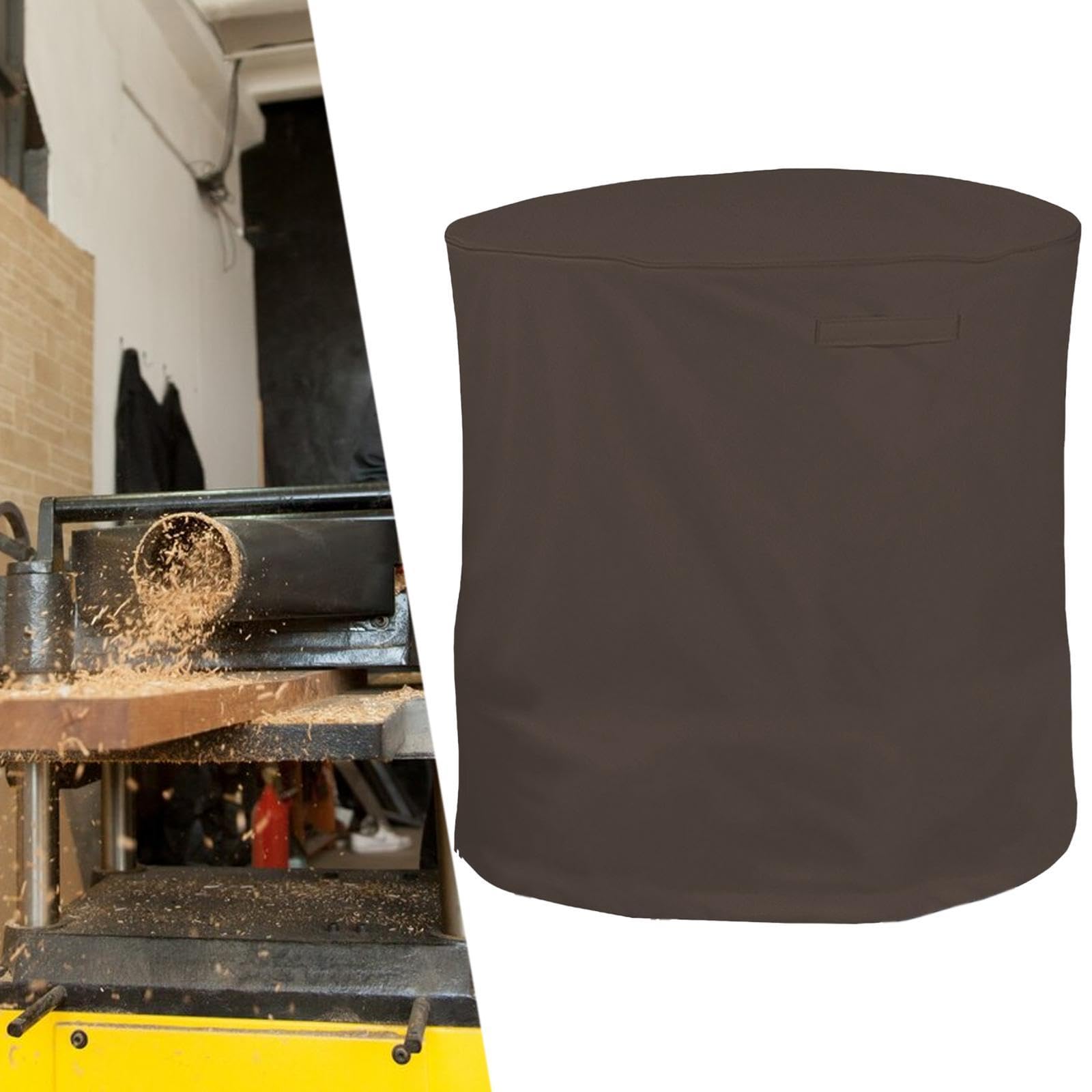 Trituradora de Madera Trituradora Trituradora Cubierta Exterior Portátil Césped Exterior Impermeable Café, Café