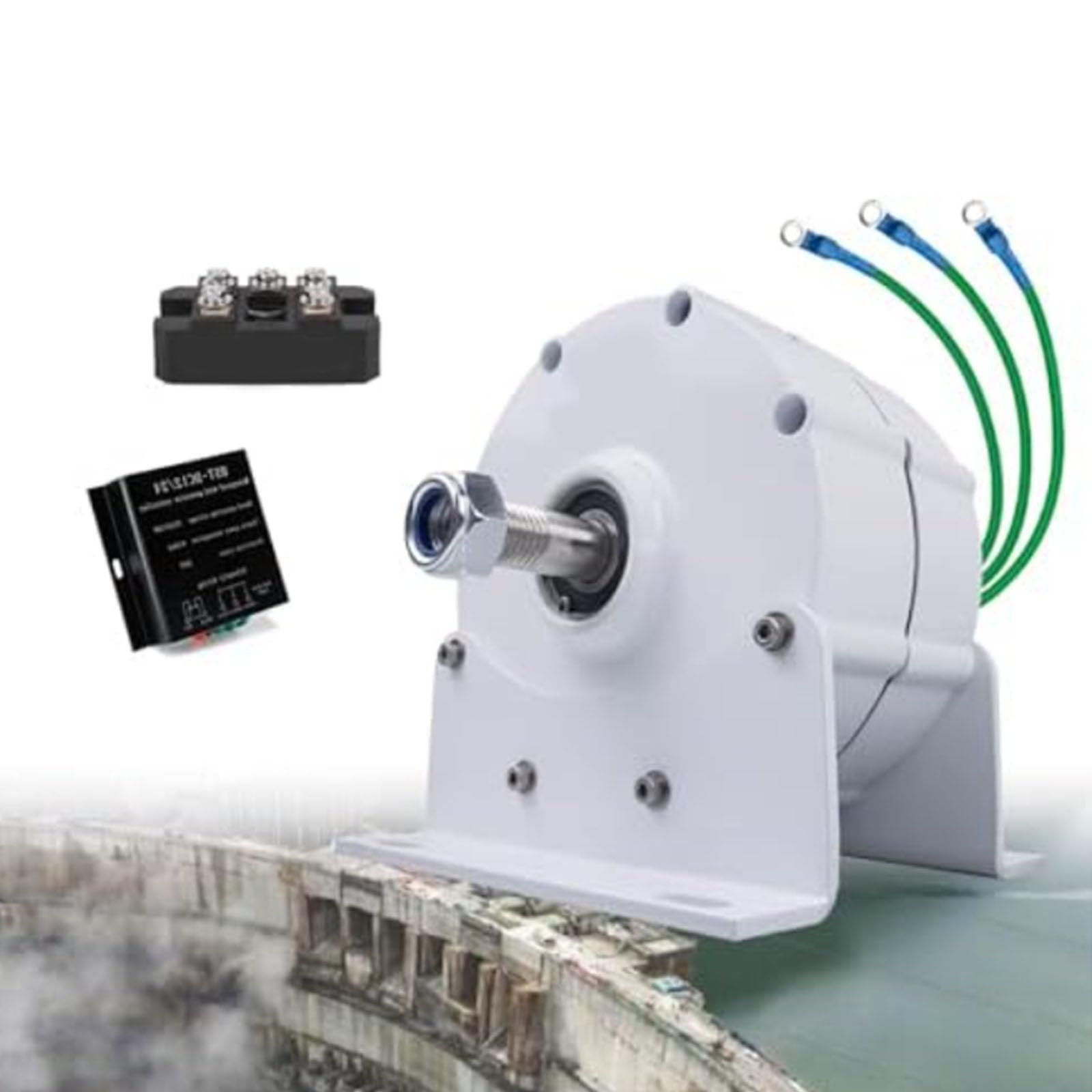 Bezprzekładniowy generator magnetyczny stałego prądu 8000W kompaktowy alternator AC z kontrolerem do zastosowań w energii odnawialnej i systemach off-grid,220v