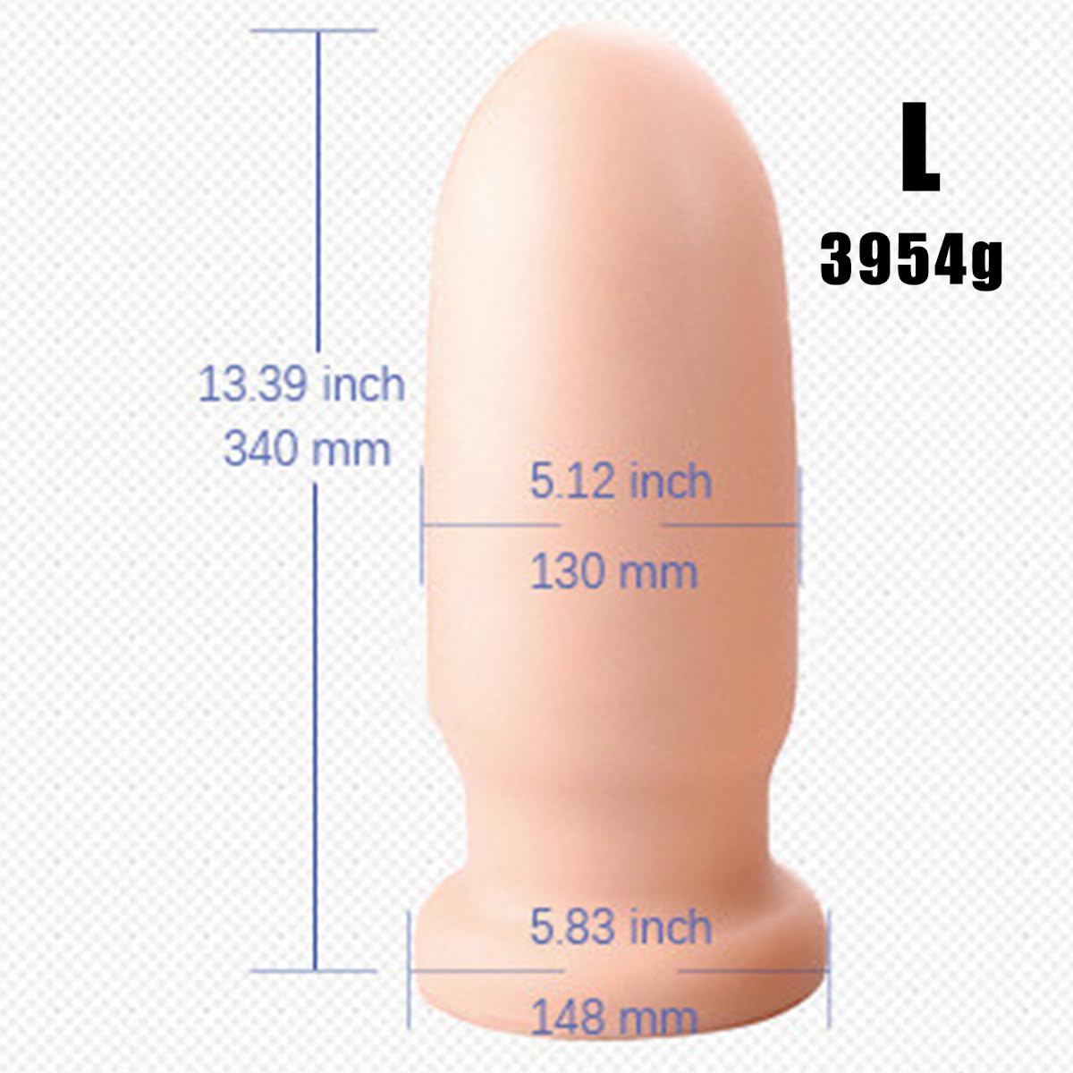 Seckoe Analplug Groß XXXL Realistischer Dildo XXL Silikon Analdildo mit Saugnapf Anal Plug Weibliche Masturbation Prostata Stimulation Buttplug für Frauen Männer Analsexspielzeug (M)