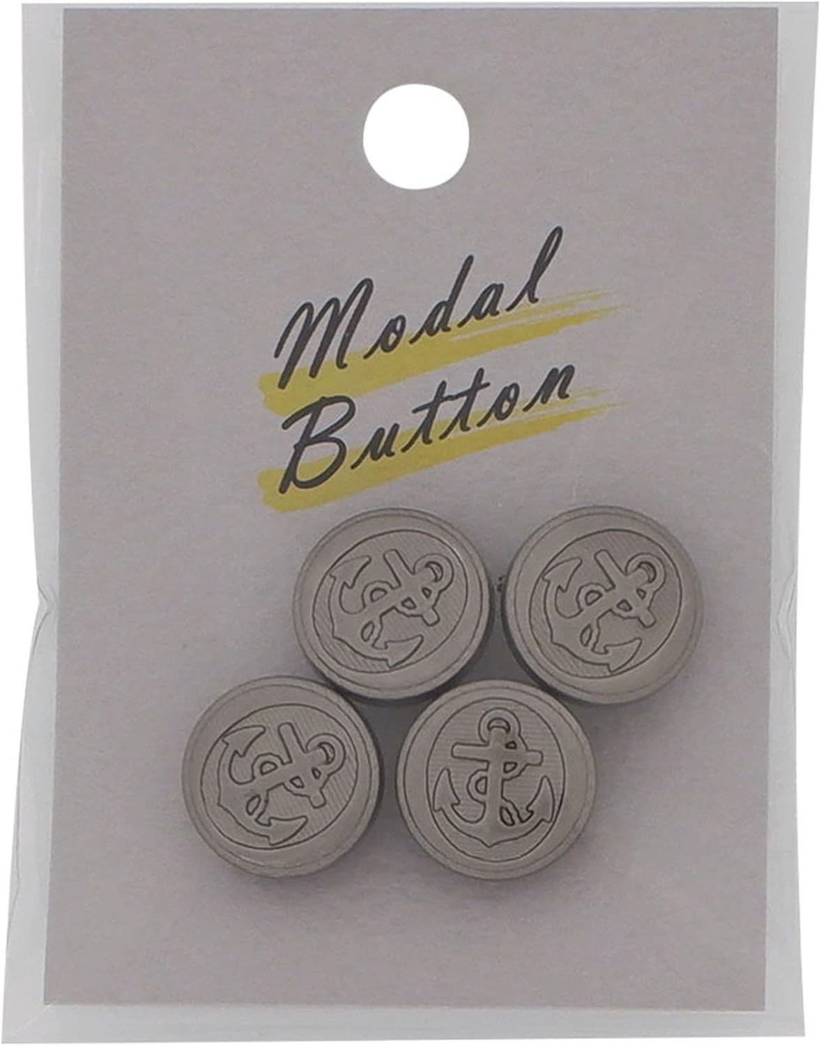 Misasa MB524 Decorative Buttons, 0.6 inches (15 mm), Pack of 4, Col. Antique Gold