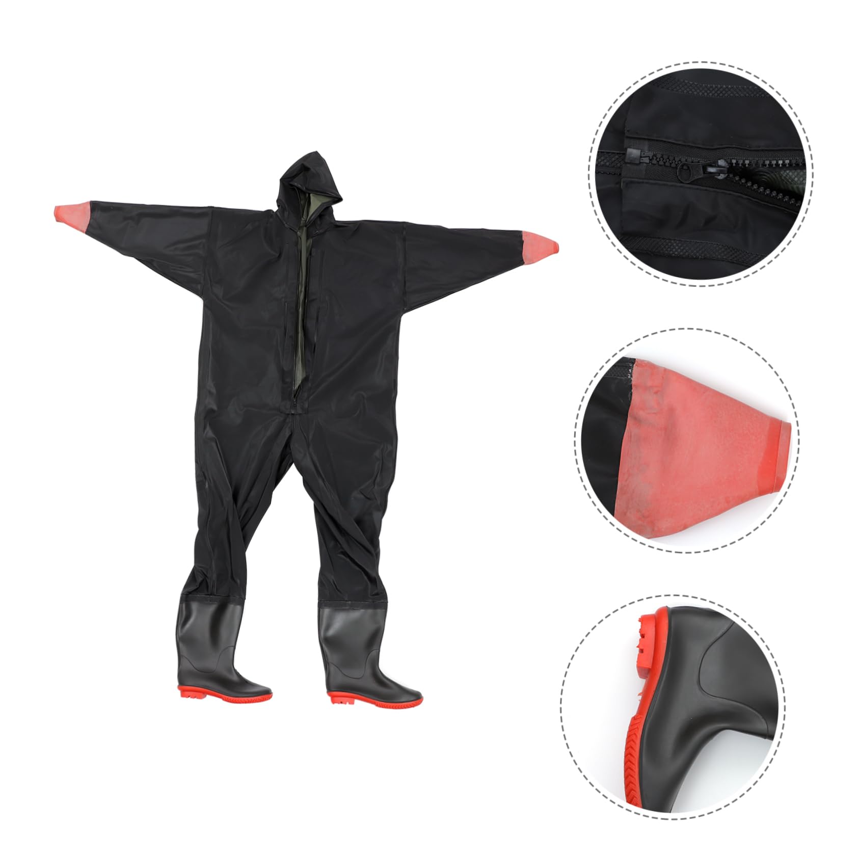VANZACK Botas De Pesca Pantalón Botas para Hombres Traje Pantalones Impermeables Botas Altas Botas De Cadera Pantalones De Pesca con Botas Agua Vadeando Female De Polivinilo