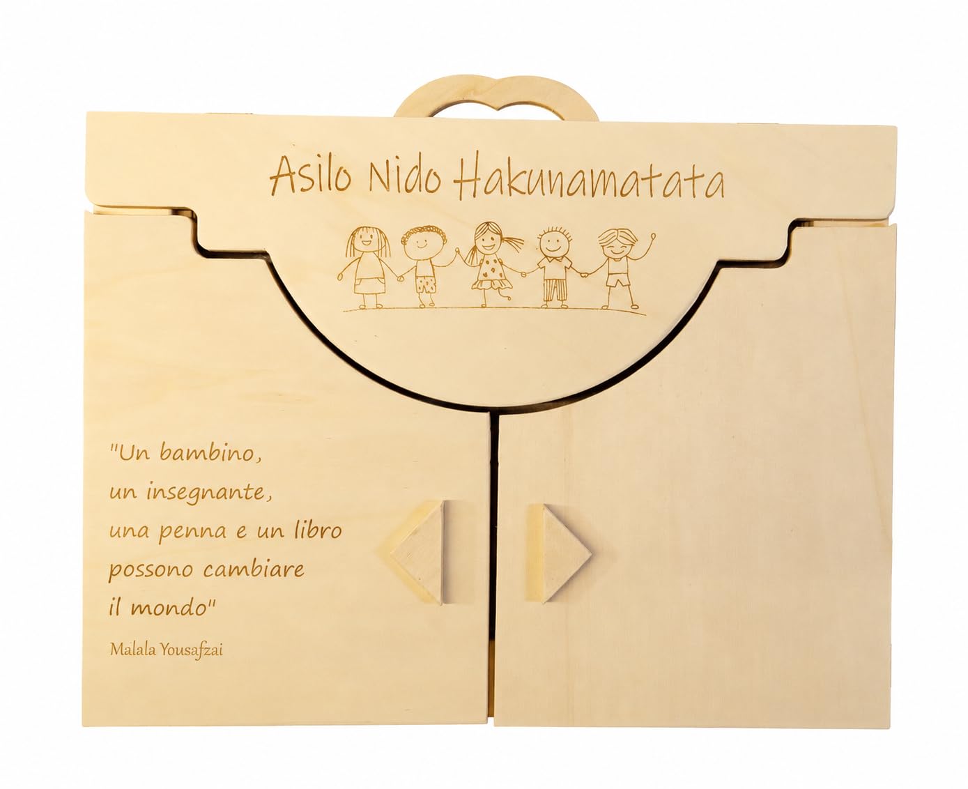 Kamishibai teatro viaggiante in Legno - Butai teatro in Valigia A3 Personalizzato