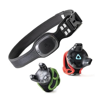 أحزمة تتبع QOi لـ Vive Tracker 3.0 و2.0 وTundra Tracker وVive UltimateTracker تعمل على تمكين تتبع الجسم بالكامل في دردشة الواقع الافتراضي وتطبيقات FBT الأخرى. يتم بيع Tracker بشكل منفصل بحزام واحد وحزامين قصيرين باللونين الأخضر والأحمر