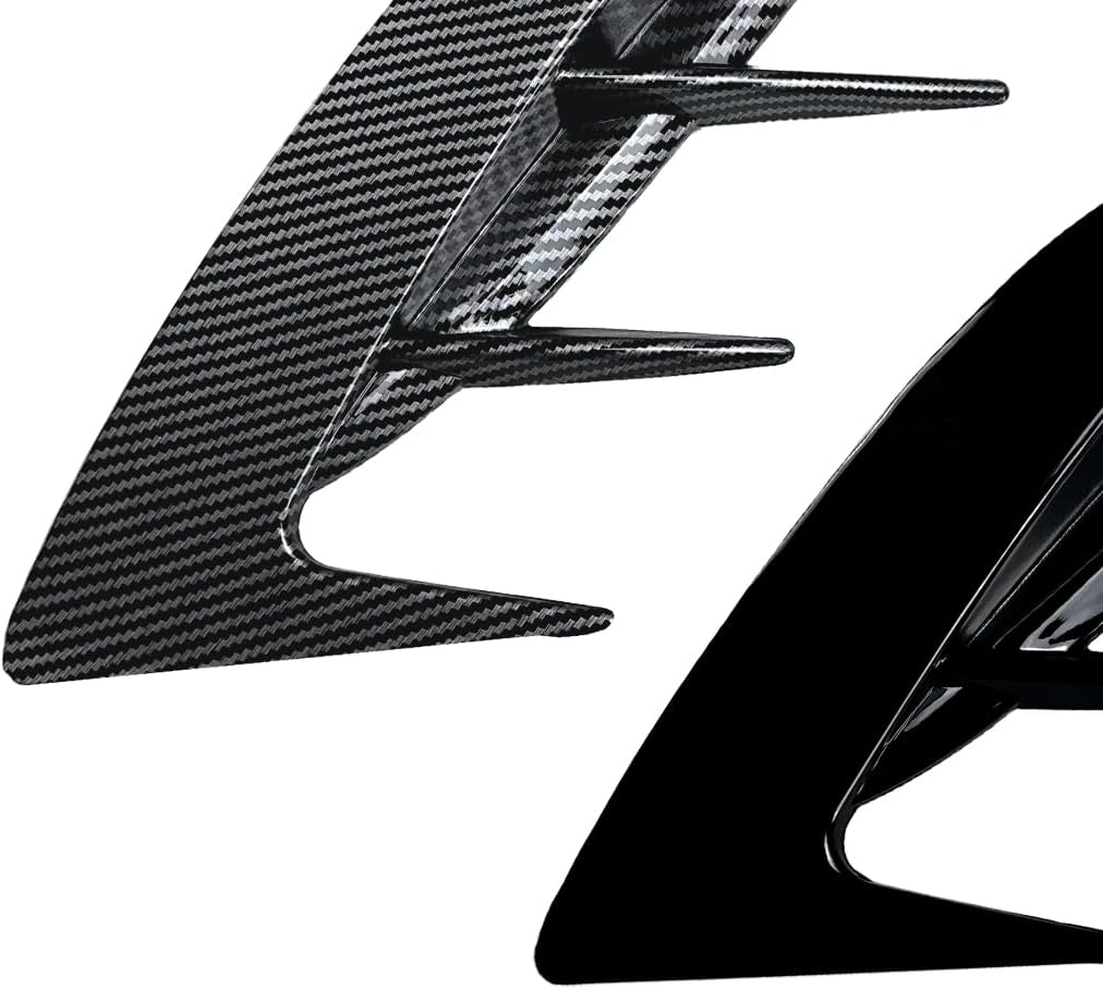 Rear Bumper Side Vent C Canard Covers For KIA Stinger 2017-2023,2 PCS Rear Bumper Side Vent Canard covers fits for KIA Stinger 2017-2023,Carbon