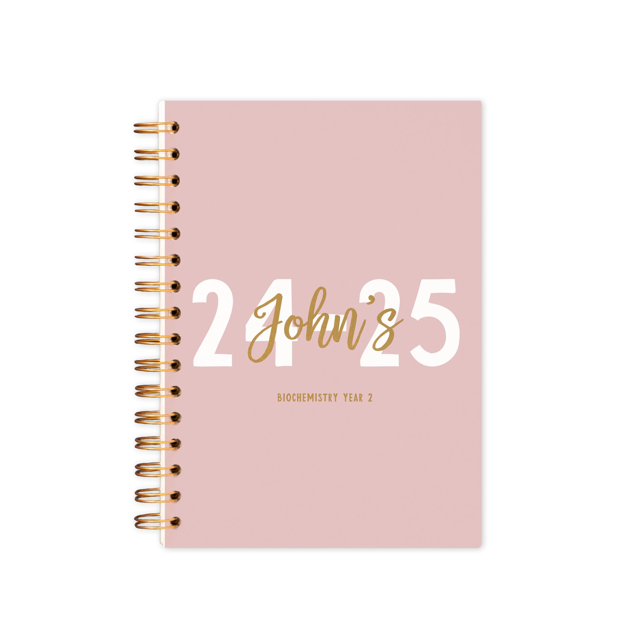Manta Makes personalised Academic diary 2025-2026 week to view | 2025/26 | mid year | a4 a5 | planner 25-26 (Pink, A4 Softback)