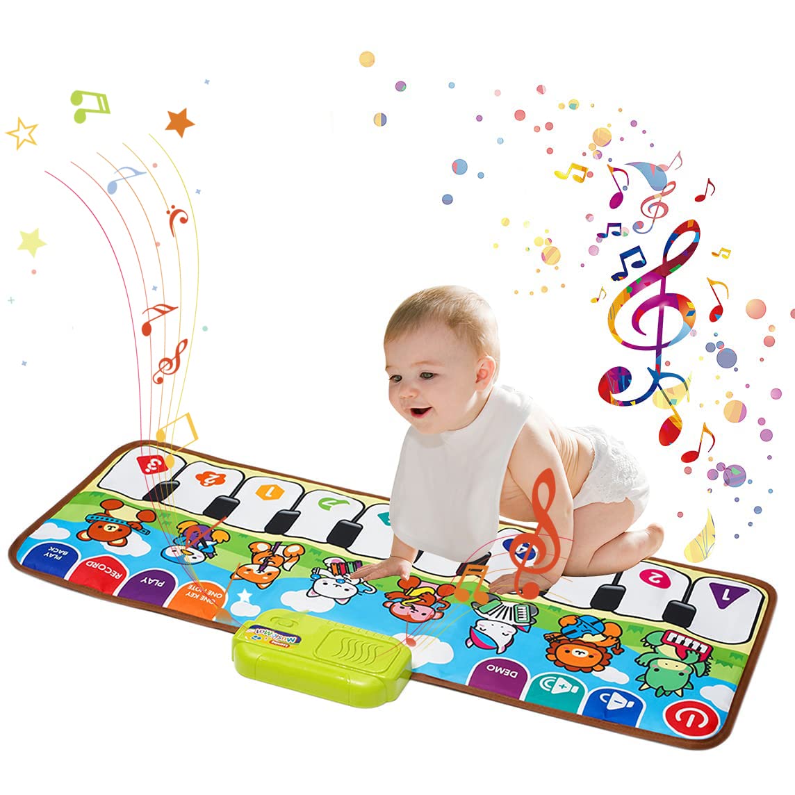 PATPAT® Piano Mat for Kids, 8 Sounds Musical Dance Floor Mat Carpet
