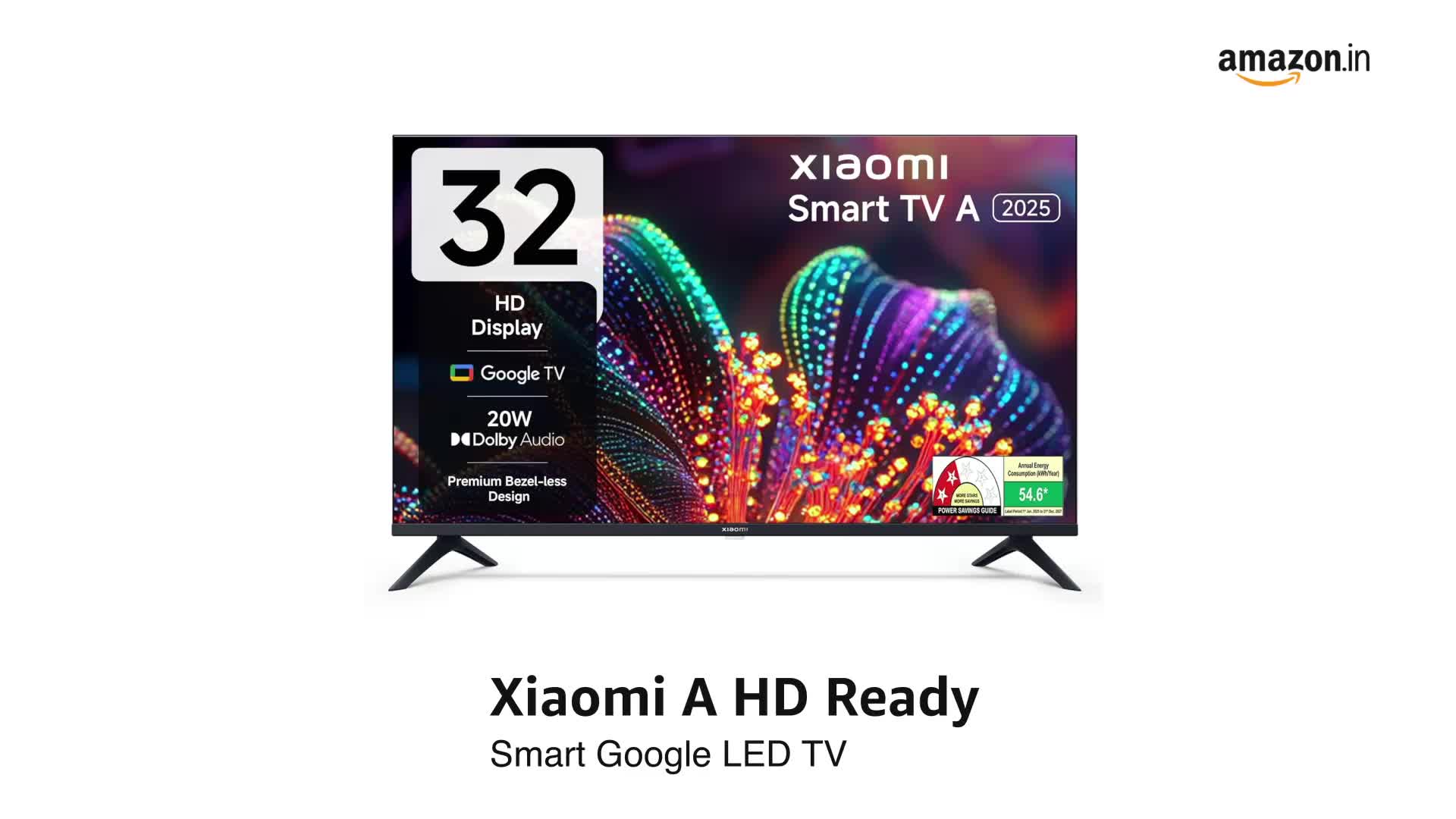 Xiaomi 80 cm (32 inch) A HD Ready Smart Google LED TV L32MB-AIN