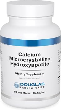 Douglas Laboratories Calcium Microcrystalline Hydroxyapatite - Teeth & Bone Health Support* - with Calcium & Phosphorus Micronutrients - Dietary Supplements - 90 Vegetarian Capsules