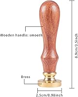 Vista 3 de PH PandaHall Sello de cera de brújula, sello retro vintage para adornar sobres, invitaciones de boda, embalaje de regalo