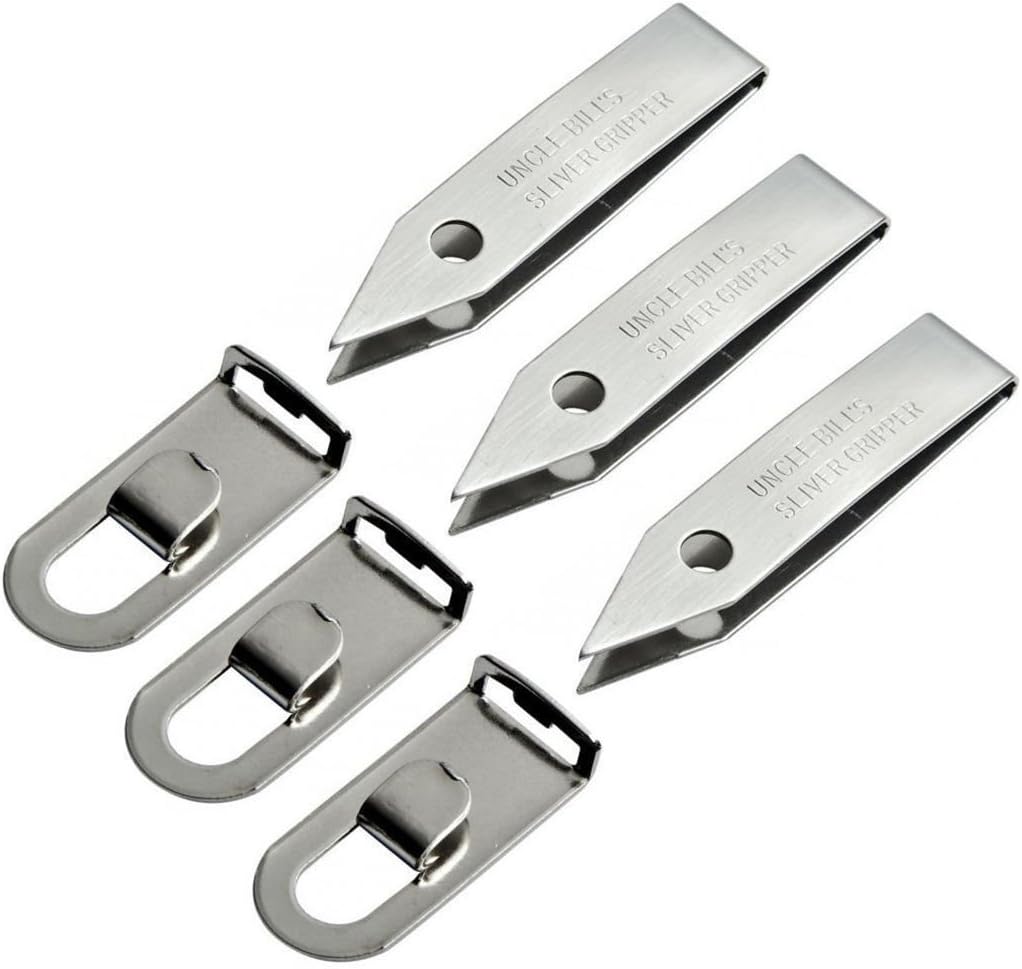 3 Pack Uncle Bill's Sliver Gripper Precision Key Chain Tweezers