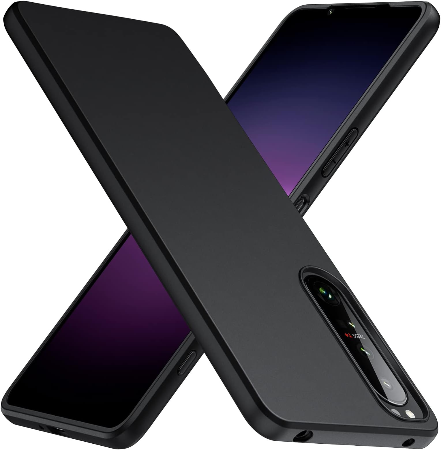 Sony Xperia 1 IV Case, Soft TPU Cover Matte [Anti-scratch] [Anti-fingerprint] for Sony Xperia 1 IV-Black