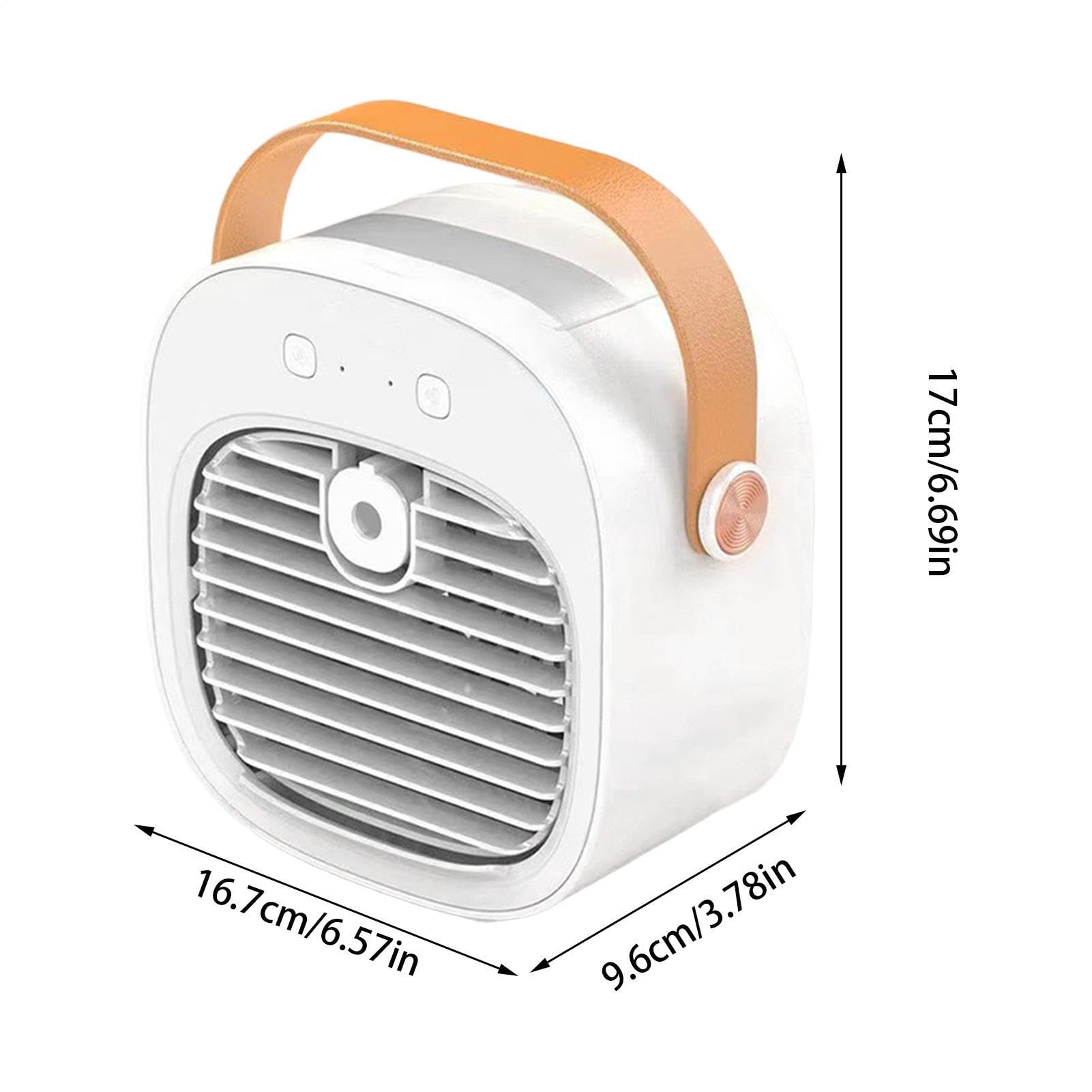 Ventilatore Scrivania Portatile 3 velocità USB ricaricabile silenzioso | Ventilatore da Tavolo con Nebulizzazione Rinfrescante per piano di lavoro, camera da , comodino, ufficio domestico, viaggi,
