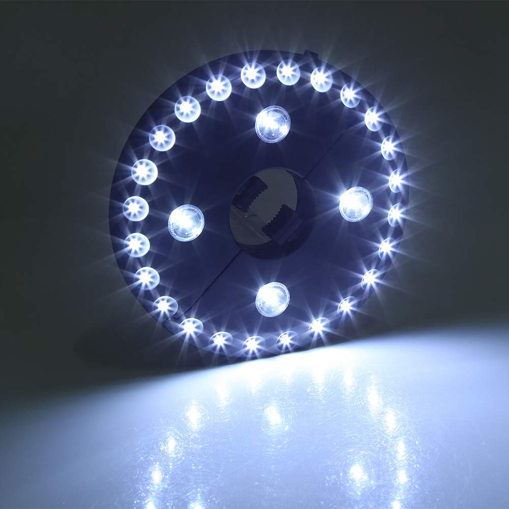 Patio Umbrella Light,28 LED 3 Lighting Modes 4 x AA Battery Operated Camping Tents or Indoor Use(Black)