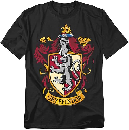 Popfunk Camiseta clásica de Harry Potter Hogwarts Hufflepuff Logo para adulto