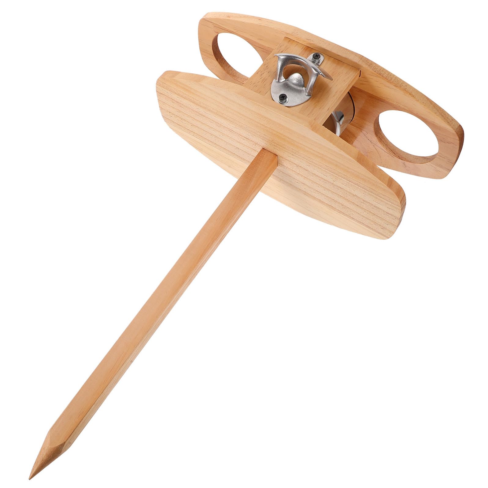 VICASKY Tavolo Pieghevole Portatile in Legno Kaki per Vino e Bicchieri | Festa Estiva, Uso Travel e Outdoor, Tavoli Pieghevoli da Esterno, Tavolino da Campeggio