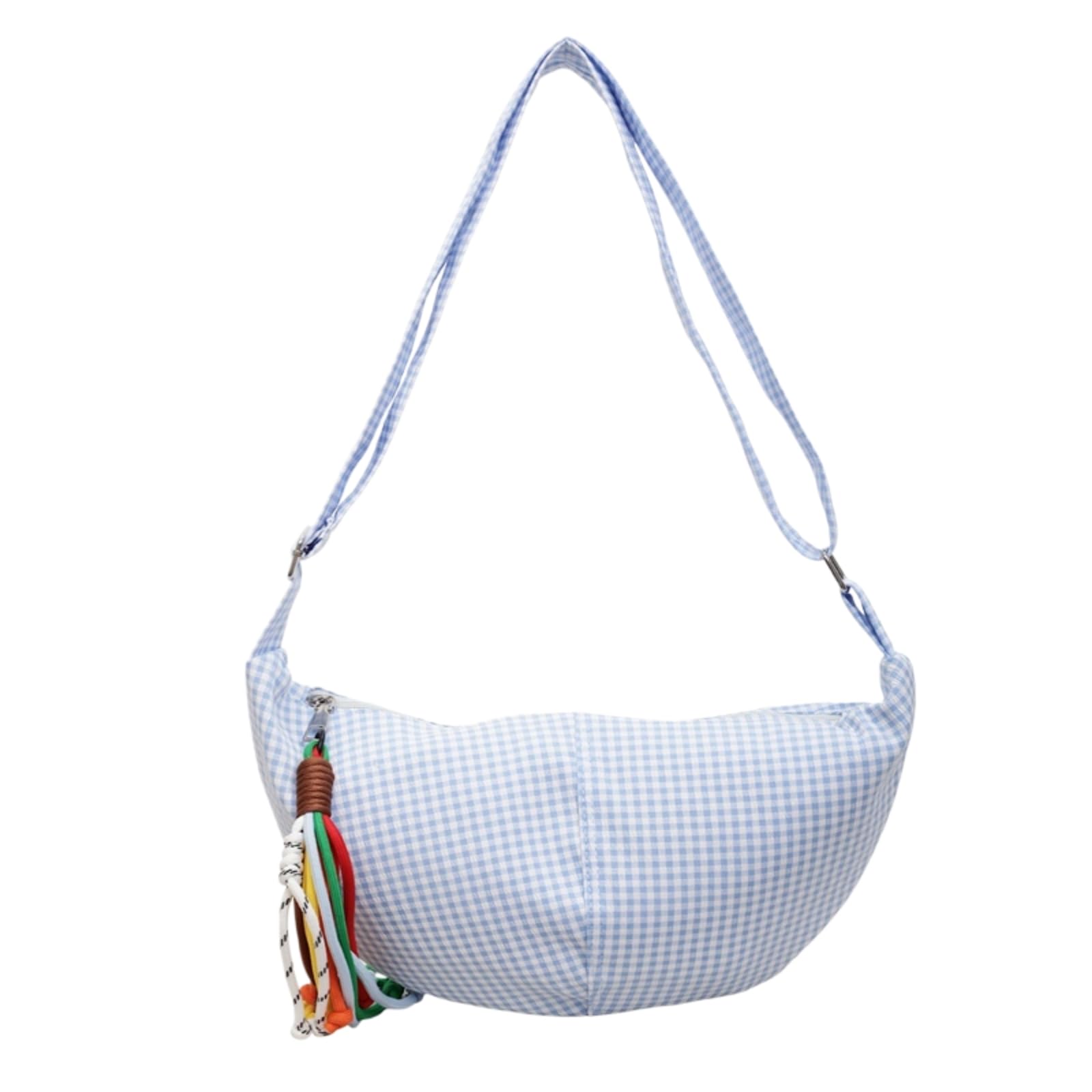 Sac de trajet quotidien style plaid bleu pour le printemps et l'été