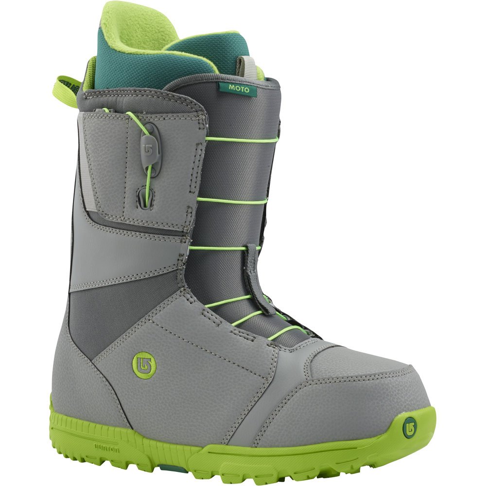 スノーボード BURTON BOOTS MOTO GRAY/GREEN(motogrey) Snowboard-Boots Burton Herren Moto Gray/Green 2016 Gri Size: 41.5