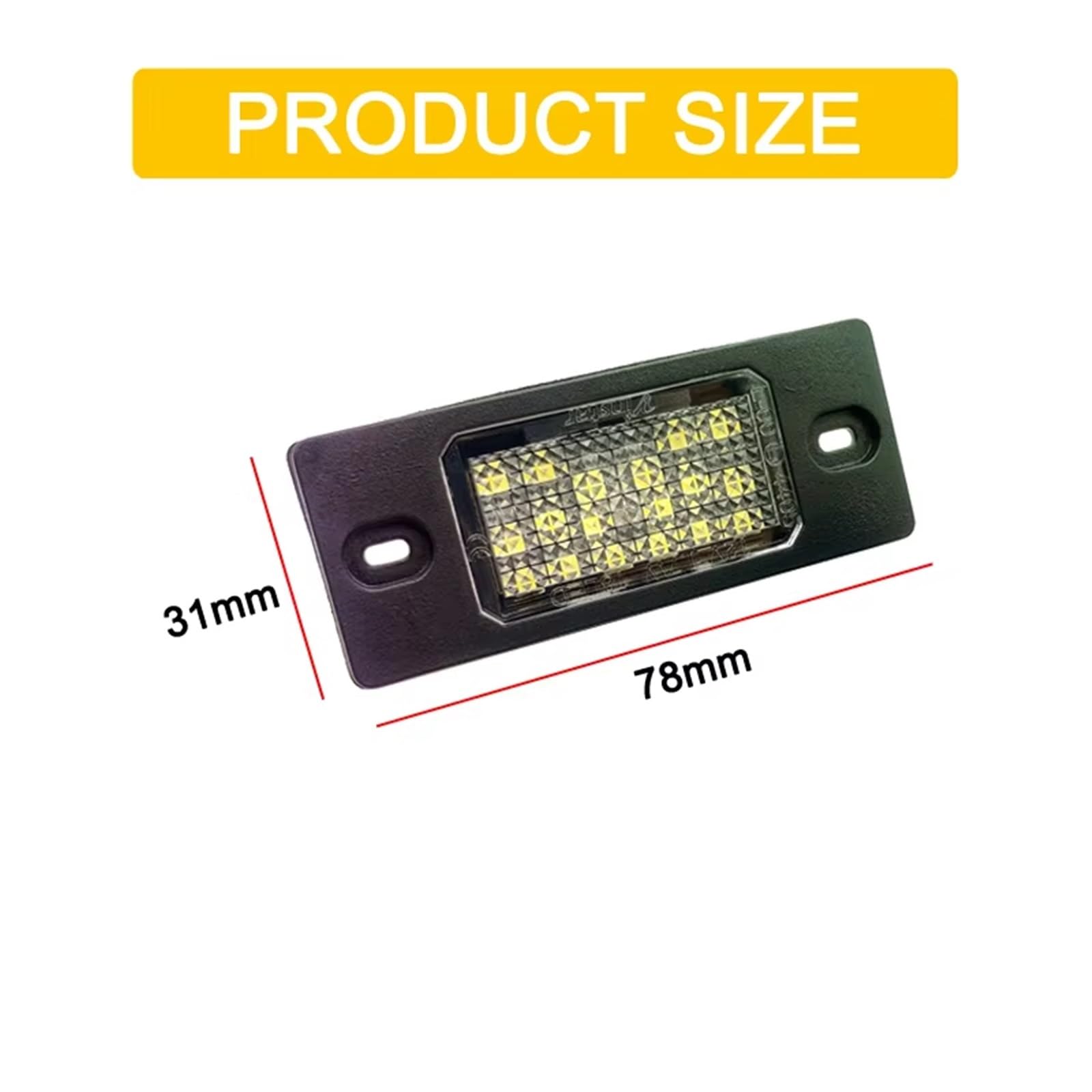 Luz de matrícula para VW Touareg Tiguan Golf Passat Bora Sedán Lámpara de matrícula de 12V Luz de matrícula blanca