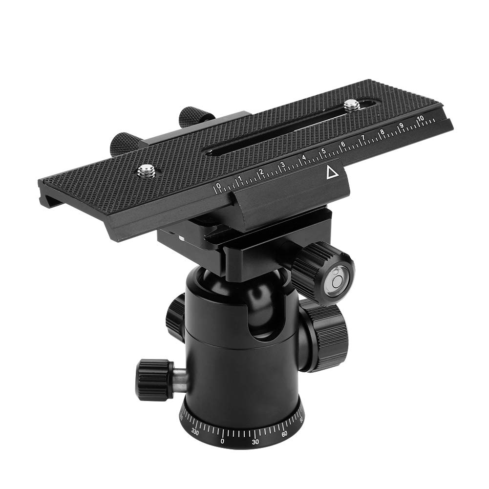 Venta Loca Control Deslizante de la cámara, Control Deslizante de riel de Enfoque Macro de 2 vías con Tornillo de Montaje de 1/4"para Tomas en Primer Plano