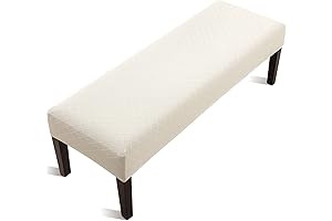 Exquisite Stretch Jacquard Dining Bench Cover - Effortless Elegance for Your Home