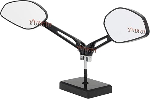 Miniatura 4 de Espejos universales de motocicleta CNC espejo de aluminio M10 M8 duradero espejo retrovisor para Yamaha FZ-09 2014-2017FZ1 N 2006-2015XSR, Negro