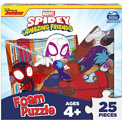 Marvel, 25-Piece Jigsaw Foam Squishy Puzzle Go Spidey! Disney Junior Spidey And His Amazing Friends Show, For Kids Ages 4 And Up #TOP19
