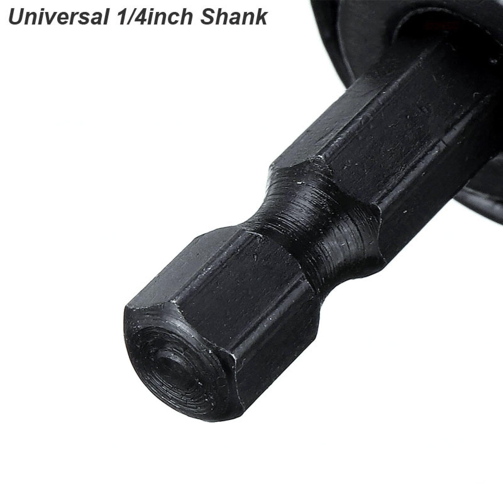 Adaptador de destornillador de ángulo recto con extensión de 1/4" y broca magnética ajustable de 105 grados (adaptador de punta angular L)