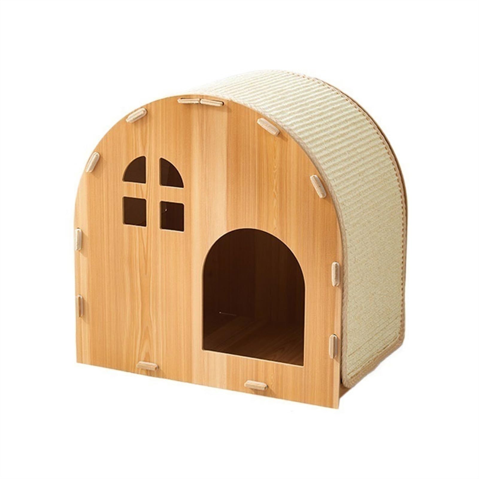Rascador de cartón Tablero rascador for gatos de sisal, arena for gatos, resistente al desgaste, no se caen, virutas, modelado de casa vertical, pulido de garras de gato, casa for gatos resistente a l