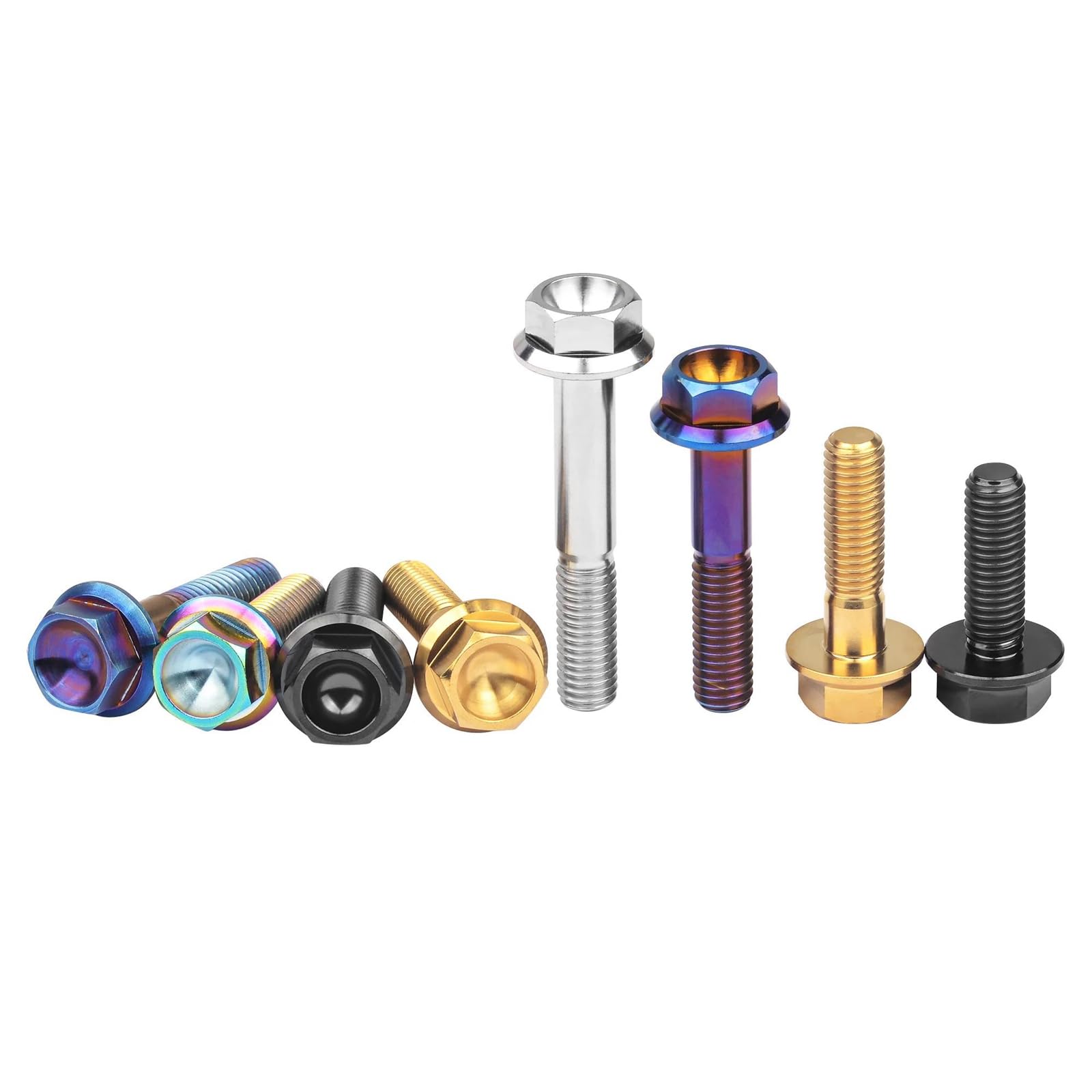 Maxmoral Lot de 4 boulons étanches M8 x 15 mm à tête hexagonale pour bras de manivelle de vélo