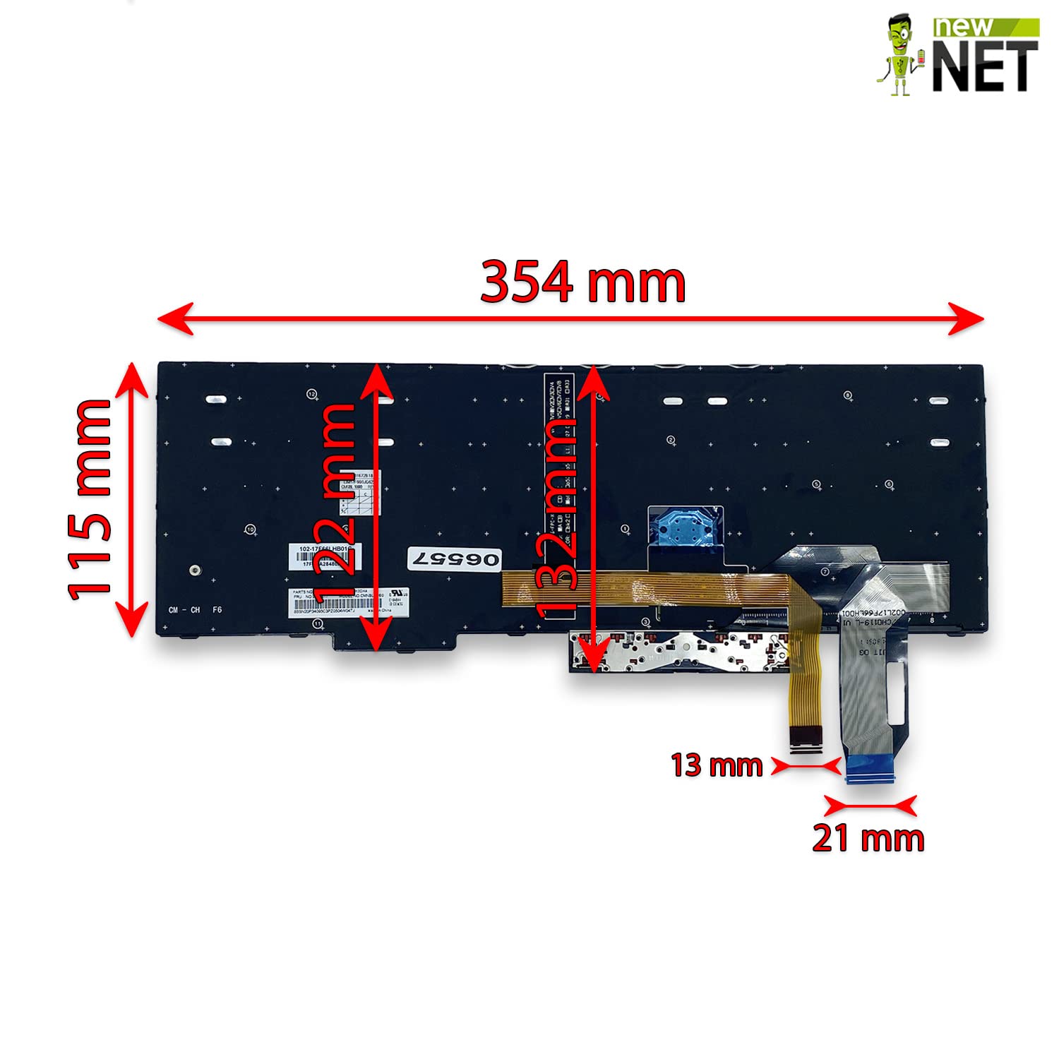 Tastiera Italiana Retroilluminata Per Lenovo ThinkPad T580 – Nera, Layout QWERTY