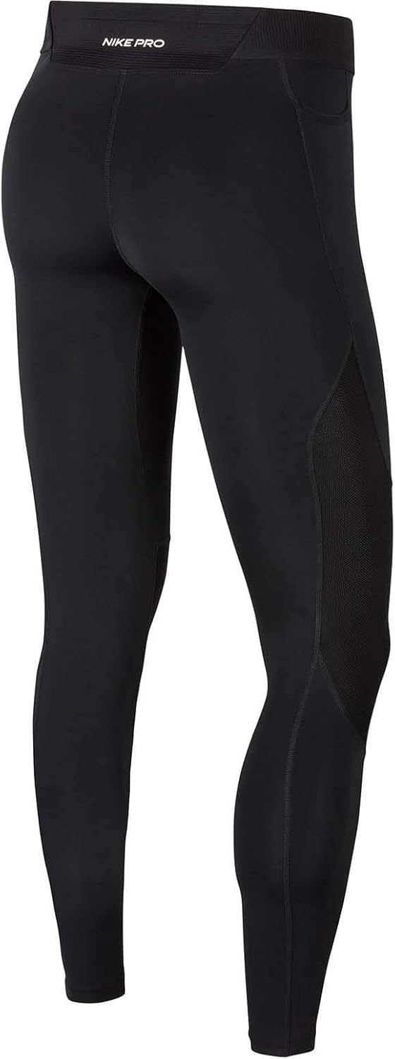 Nike Men's Pro Tights (Black/Black/Iron Grey, Large)