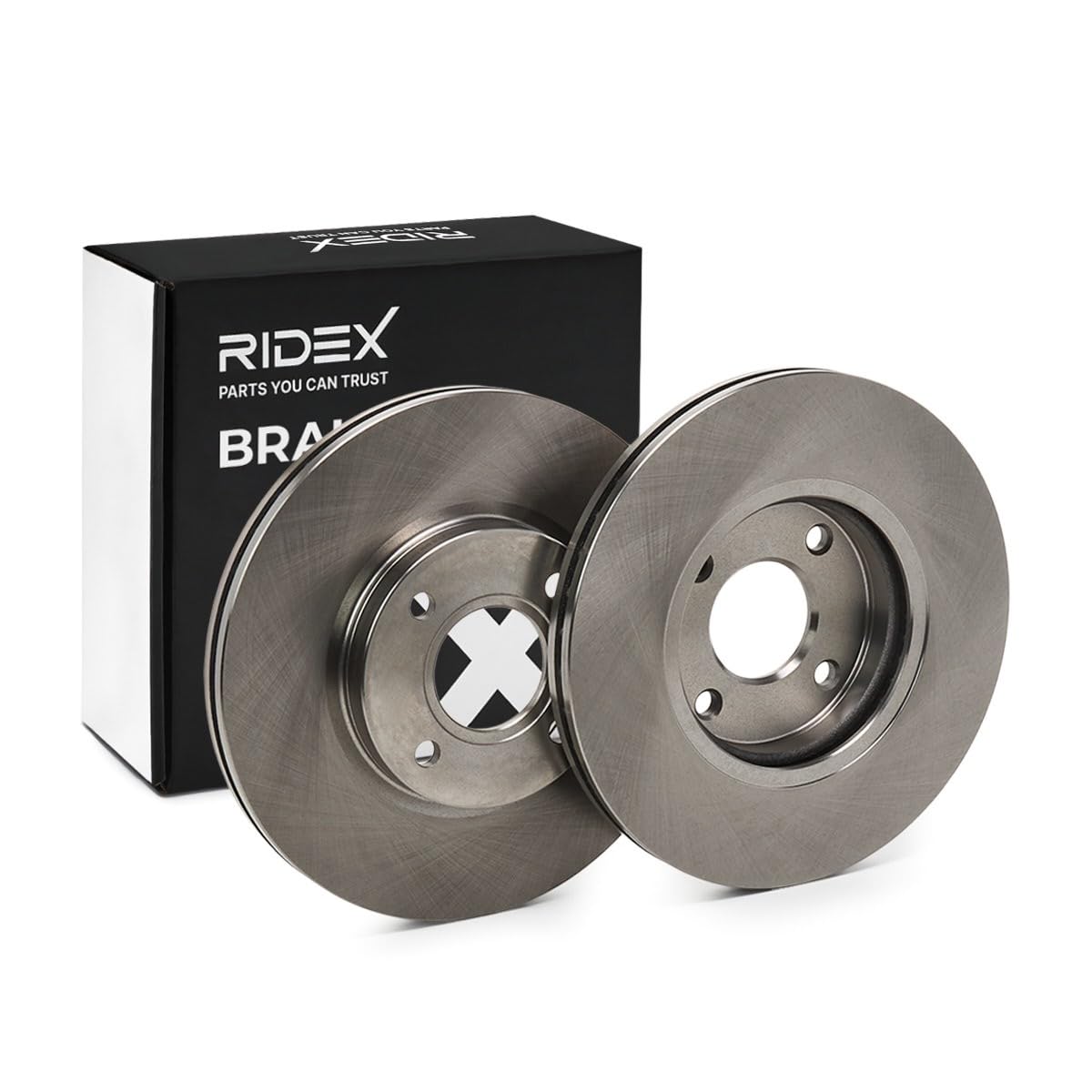 RIDEX 3405B1003 Kit Kit de discos de freno y pastillas Delantero con chapa antichirrido Compatible con FORD Fiesta Mk6 Hatchback CB1, CCN, JA8, JR8