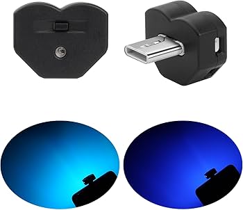Amazon.co.jp: GIMUYA Type-C LEDライト USB 車内用 8色 照射方向切替