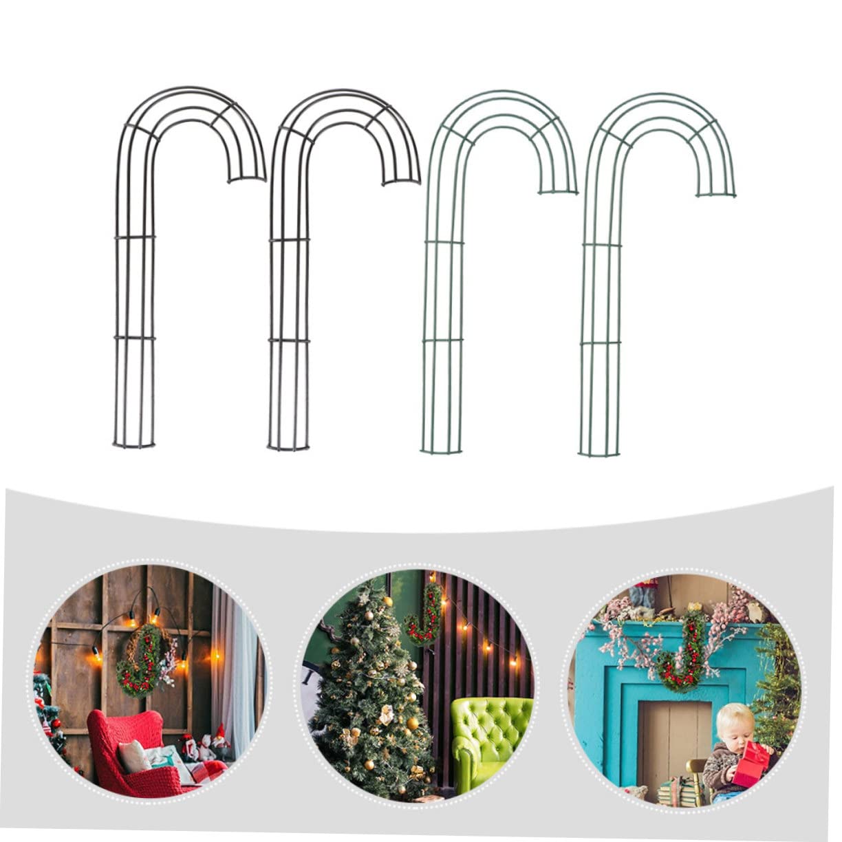 Cerchio In Ferro Per Ghirlande Fai Da Te - Struttura Rotonda Resistente Per Decorazioni Natalizie - Foto 9