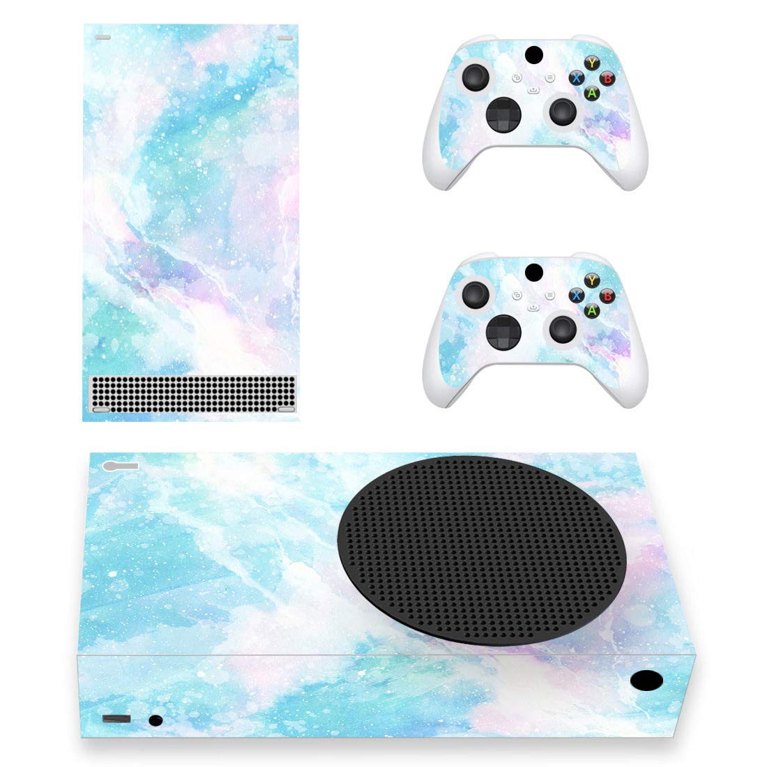 playvital Psychedelic Pink Custom Vinyl Skins for Xbox Series S, Wrap Decal Cover Stickers for Xbox Series S Console Controller — view 9