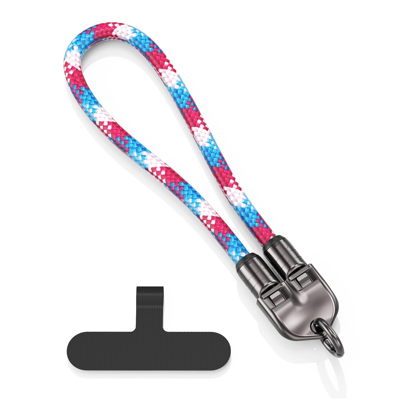 Maxtonser 30cm/11.8in Smartphone Lanyard Fast Charging Cable 2 In 1 Designs for Type C Phones Tablet with Fast Speed Data Transfer