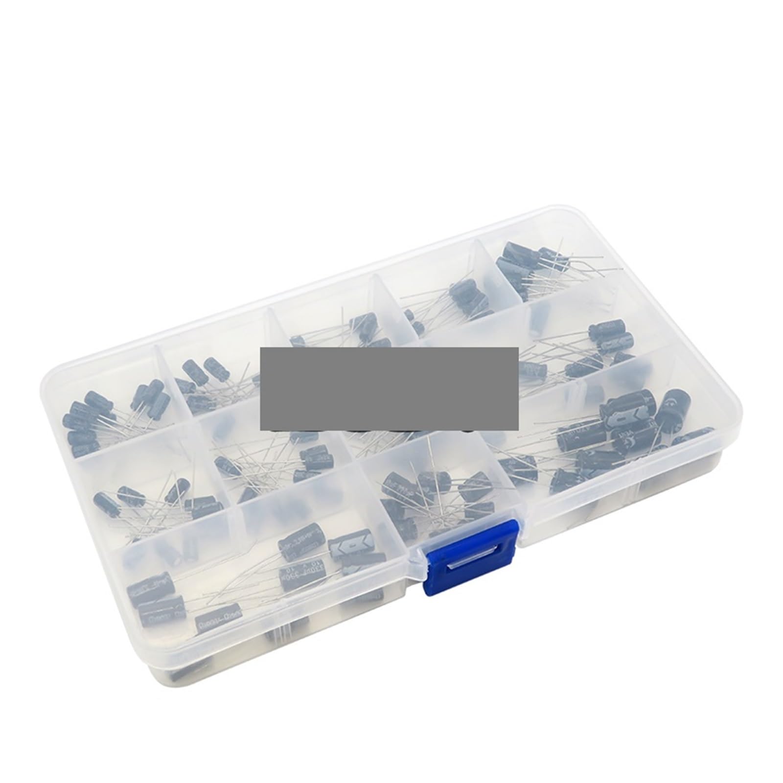 ICXLPMC 120PCS/LOT 12Values 1uF-470uF Aluminum Electrolytic Capacitor Assortment Kit 16V-50V Electrolytic Capacitors Assortment Box Set