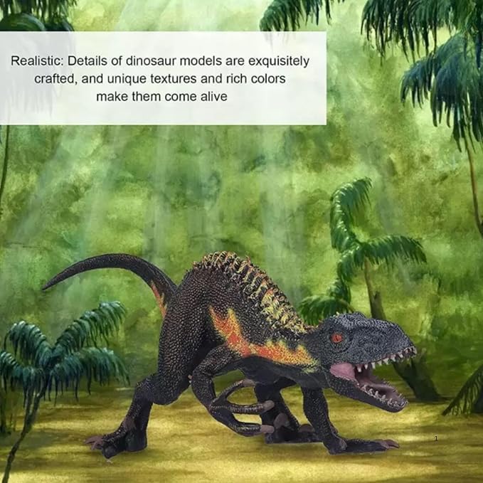 Image of Big Size Realistic T-Rex Dinosaur Toy for Kids Velociraptor Dino Jumbo Safari Action Figurine Toys Playset for Girls and Boys Birthday Gifts Prehistoric Animals Educational & Learning Items