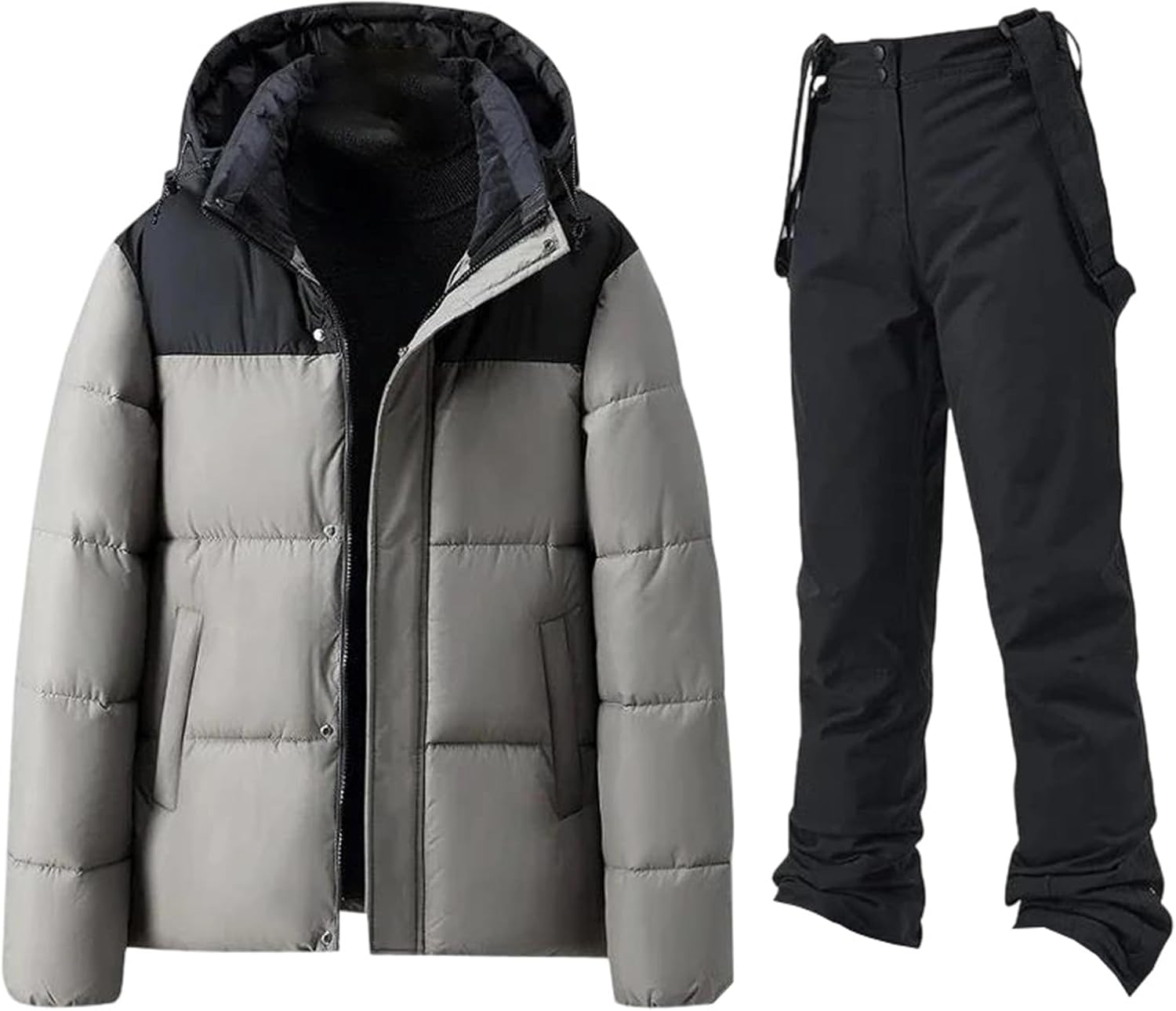 Men’S Winter Ski Suit – Wind-Proof Snow Pants And Down Cotton Jacket Sports Skiing Snowboarding Outfit