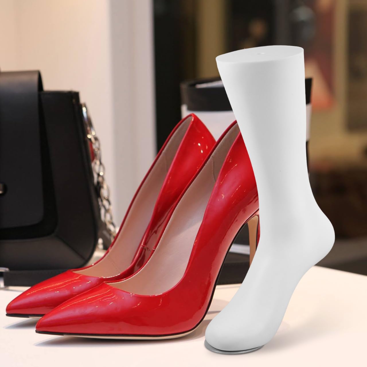 STOBAZA Sockenfuß-Modell Mannequinfuß Für Herrensocken Socken-Display-Halter Mit Realistischen Proportionen Tragbares Socken-Ausstellungsmodell Für Einzelhandel Schaufenster Und Fotografie