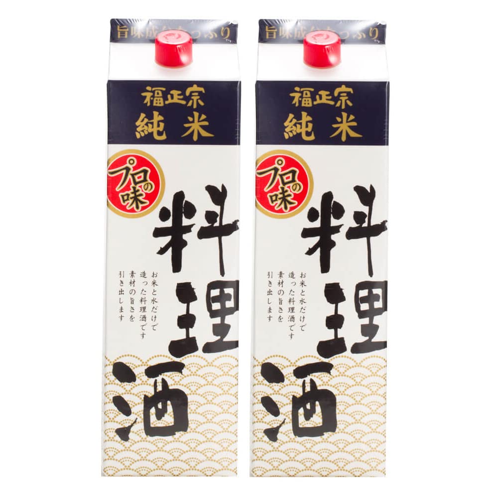 福光屋 福正宗 純米 料理酒 紙パック 1800mL 2本セット 石川県