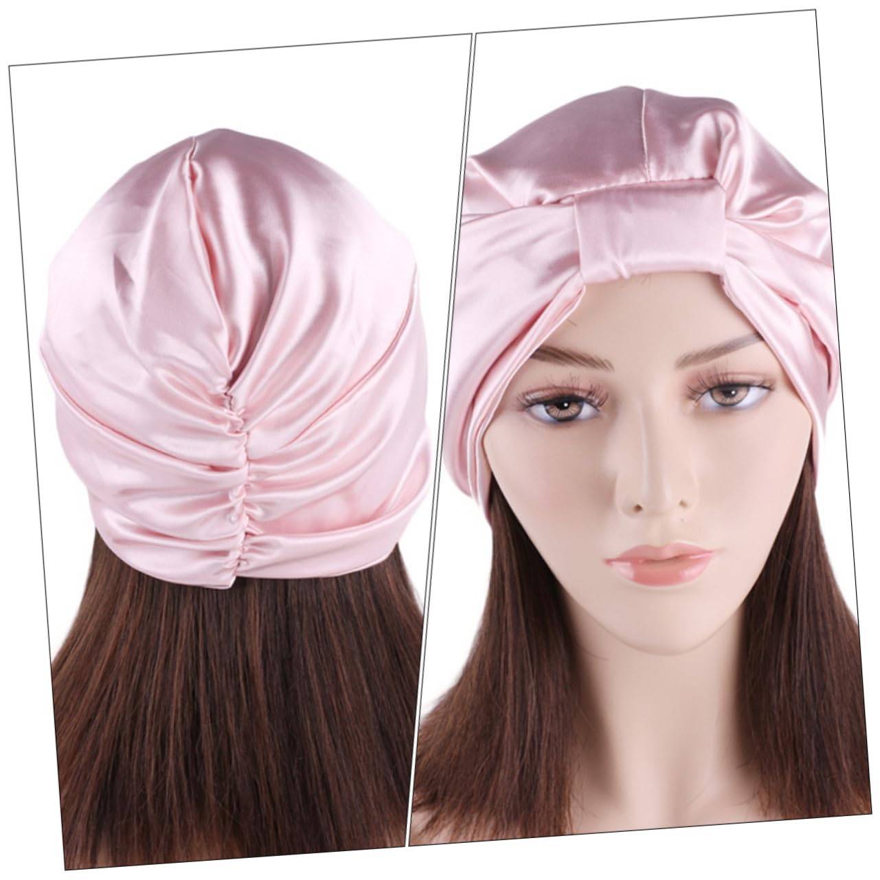 Beavorty 4 Pz Berretto chemioterapico in seta cappelli da doccia cuffia da doccia in seta cuffia per doccia tappo per doccia cuffie da doccia berretti da notte in raso dormire bevande donna